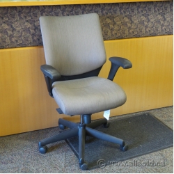 Keilhauer Tom Beige Mid Back Task Chair with Adjustable Arms